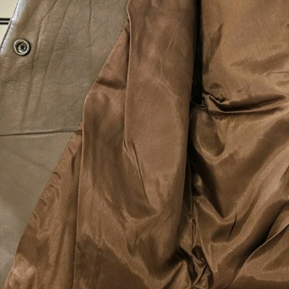 Vintage Western Leather Fringe Jacket Size Lg Cowgirl Cowboy Festival Motorcycle - Picture 14 of 16